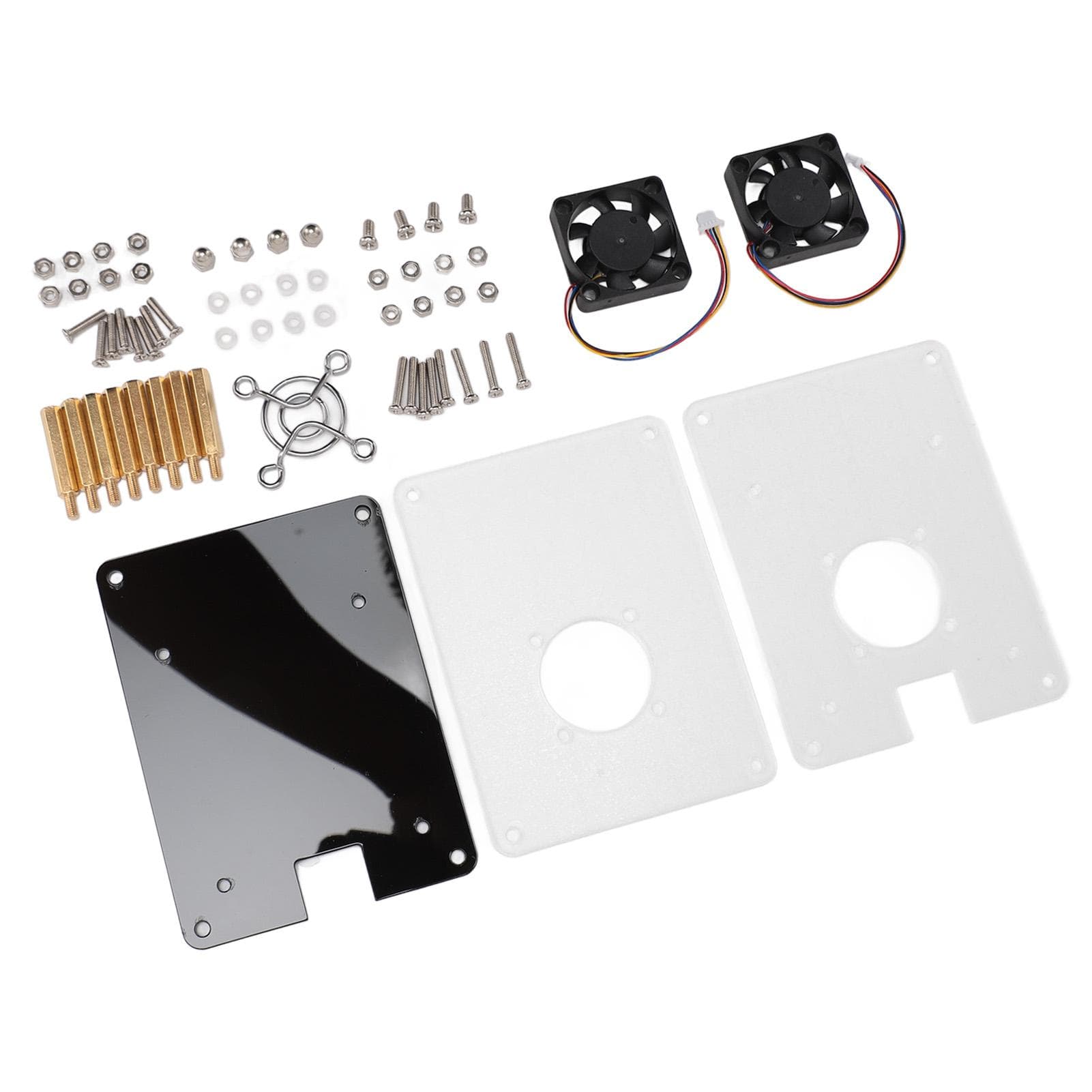 Acrylic Case Replacement for RasPi 5 2 Layers Transparent Integrated for RasPi 5 Case with Cooling