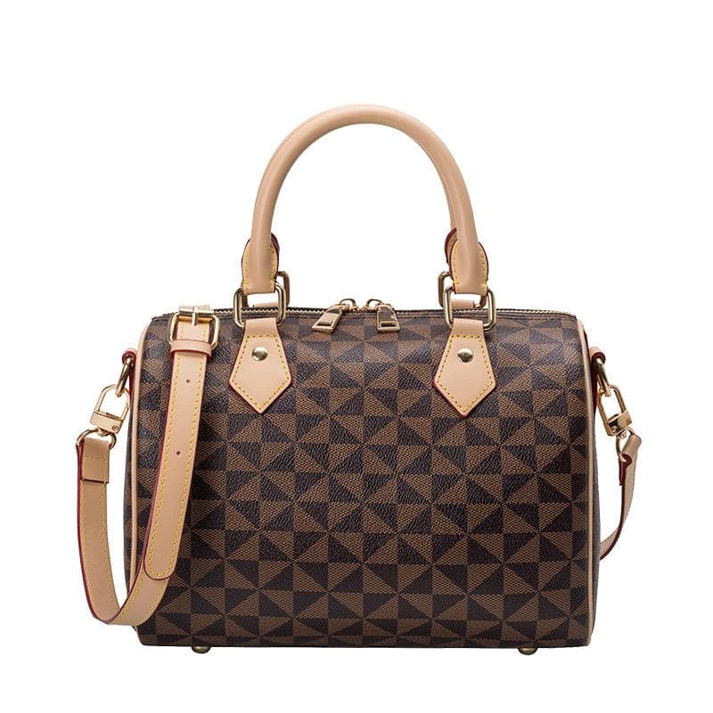 Spring Chic Simple Easy To Wear Boston Printed Pillow Bag Girl Tote Commuter Crossbody Single Shoulder
