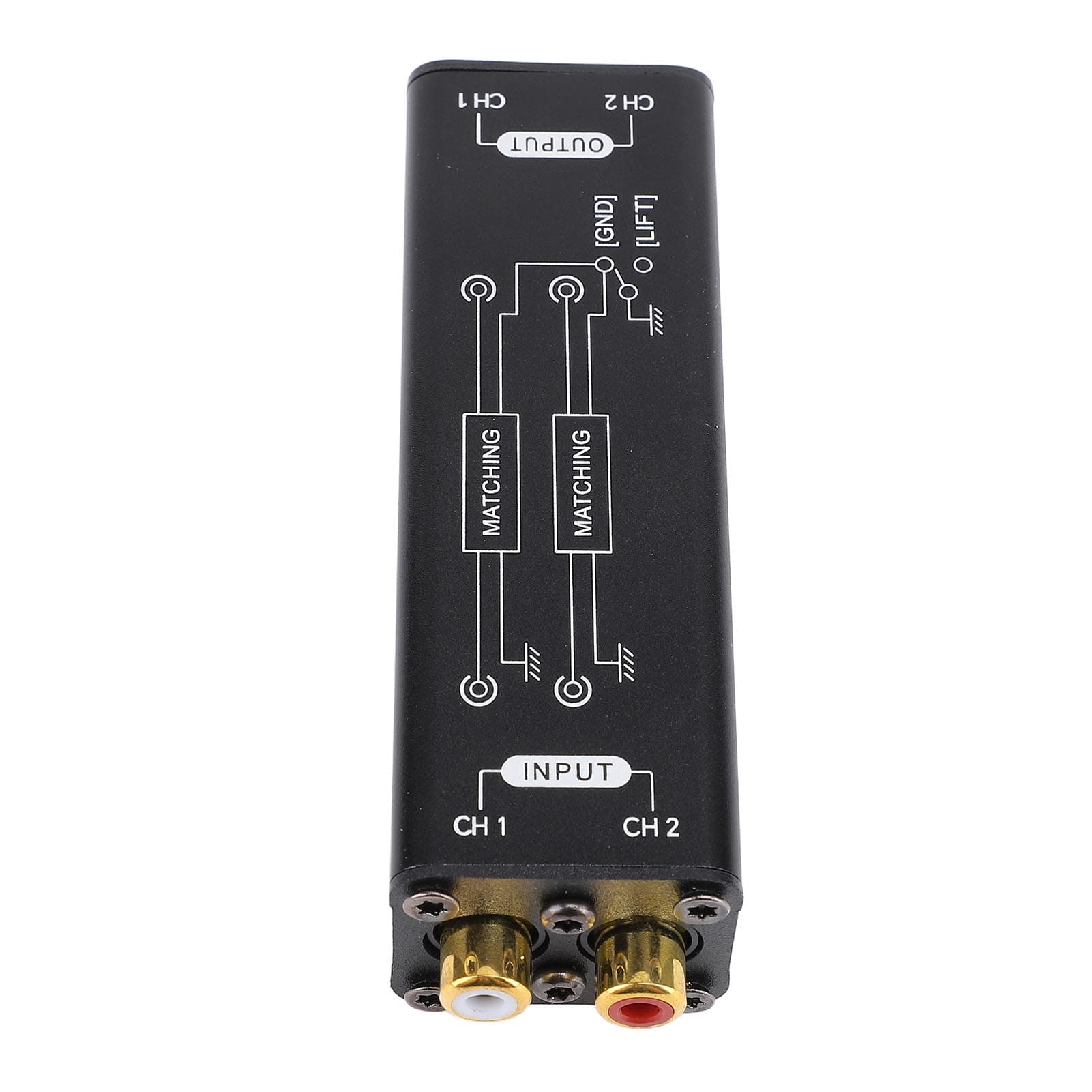 Noise Filter Aluminium Alloy Plug and Play Ground Loop Noise Isolator for Conference Studio Home