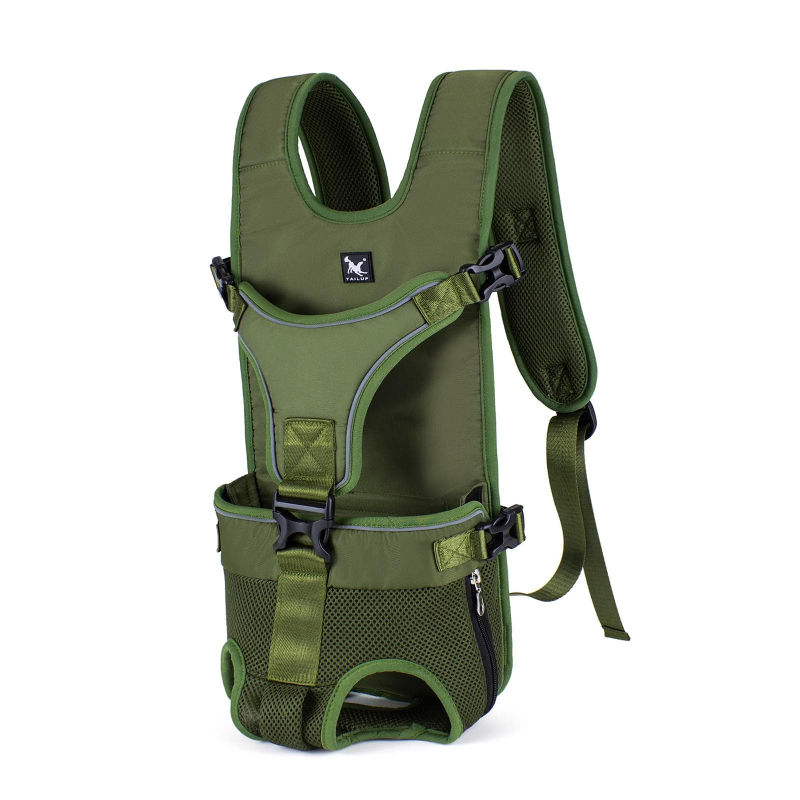 TAILUP Pet Carrier Backpack for Dogs Water-Resistant Adjustable Comfortable Convenient Suitable for S army green