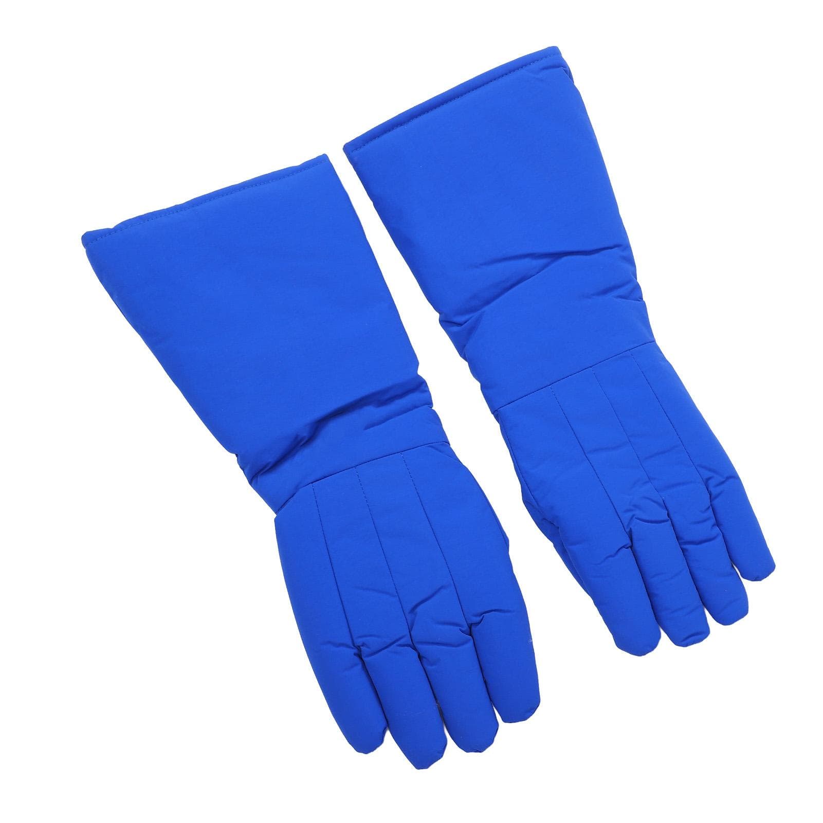 2 Pcs LN2 Gloves 48cm 4 Layer Construction Low Temperature Resistant Anti Freezing Liquid Nitrogen