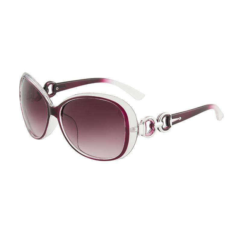 New Women Large Oval Sunglasses Vintage Designer Sun Glasses Fashion UV400 Protection Stylish Eyewear As shown in the figu