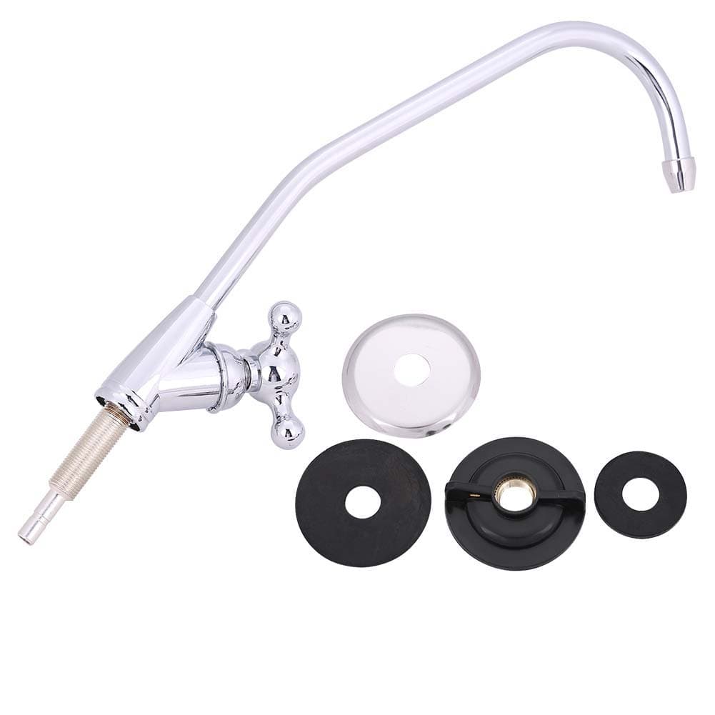 1/4 Zinc Alloy Kitchen Faucet Tap Chrome Reverse Osmosis RO Drinking Water Filter