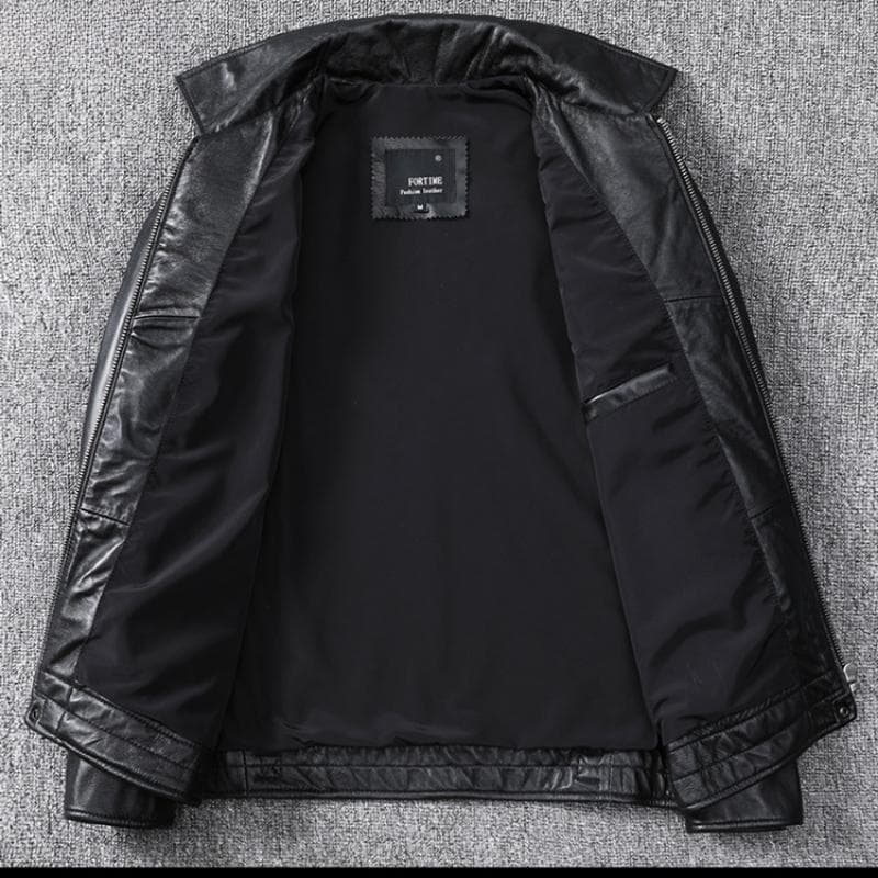 Mulholland Drive Replica Classic First Layer Soft Calfskin Leather Jacket for Men Slim Leather Casual Jacket 4XL