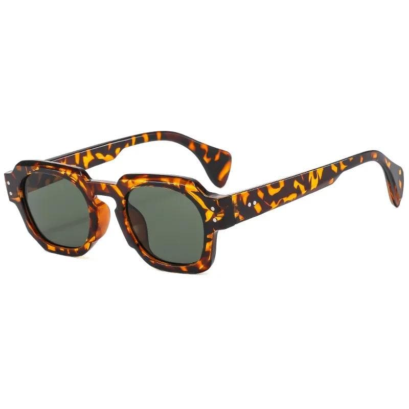 Trendy Square Sunglasses for Women Men Plastic Frame Outdoor Sun Glasses Mirror Colors Fashion Designer Brand Other