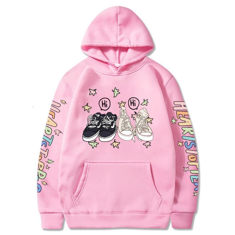 Heartstopper Hoodie Charlie Nick Hi Sweatshirts Cozy Tops Sudadera Felpa Moletom XXXL pink