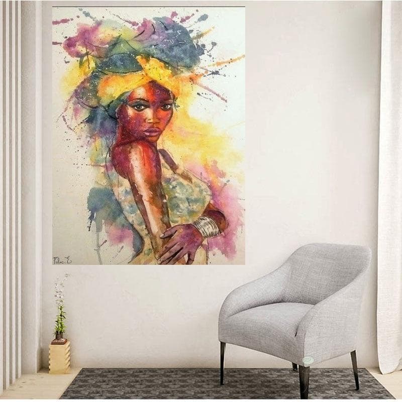 Diamond Painting Embroidery Portrait African Girl Full Drill Home Decor Picture Of Rhinestone 20X30CM