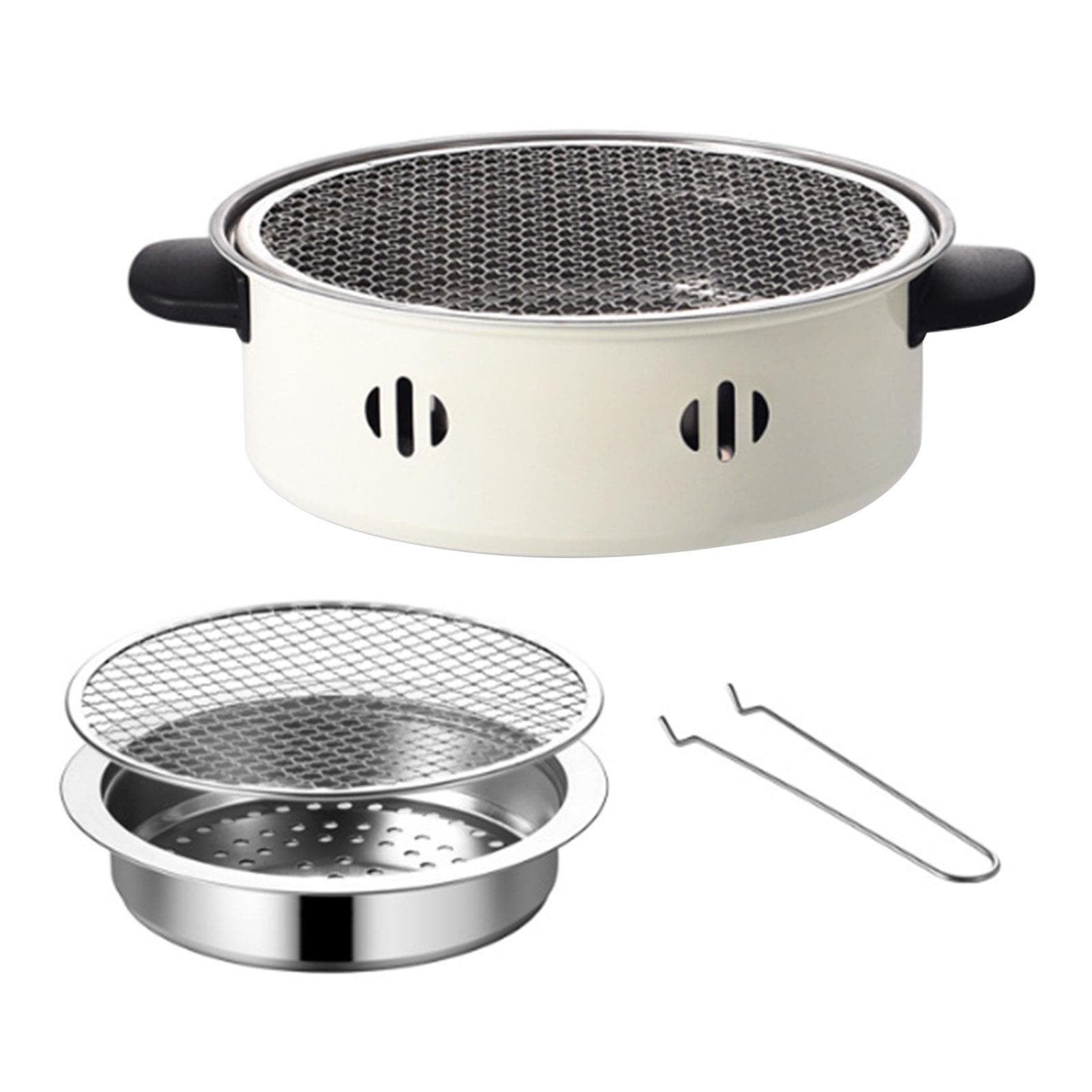 Charcoal Barbecue Grill Versatile Deformation Proof Portable Barbecue Grill for Indoor Outdoor