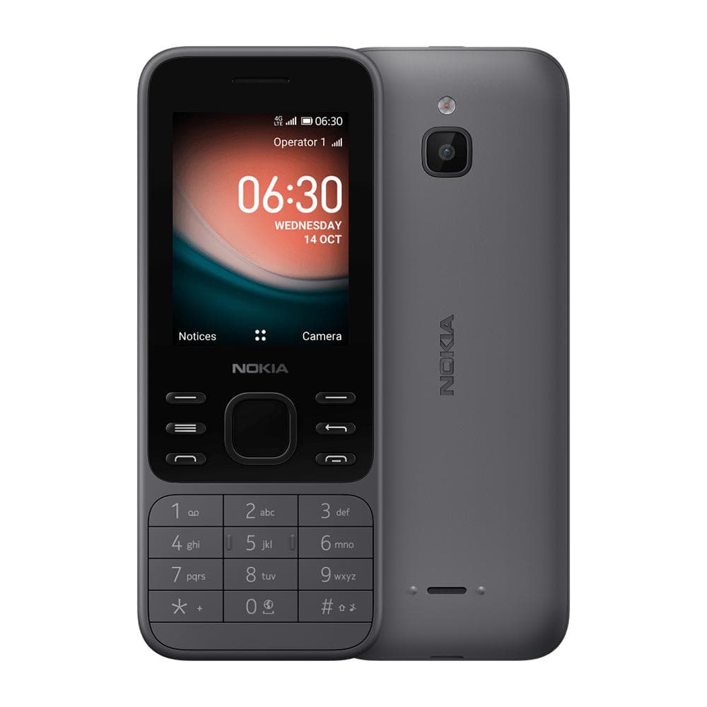 Refurbished Nokia Original Nokia 6300 4G (2021) LTE 4G Mobile Phone With Single 1/2 SIM 1 Battery 1 Charger black