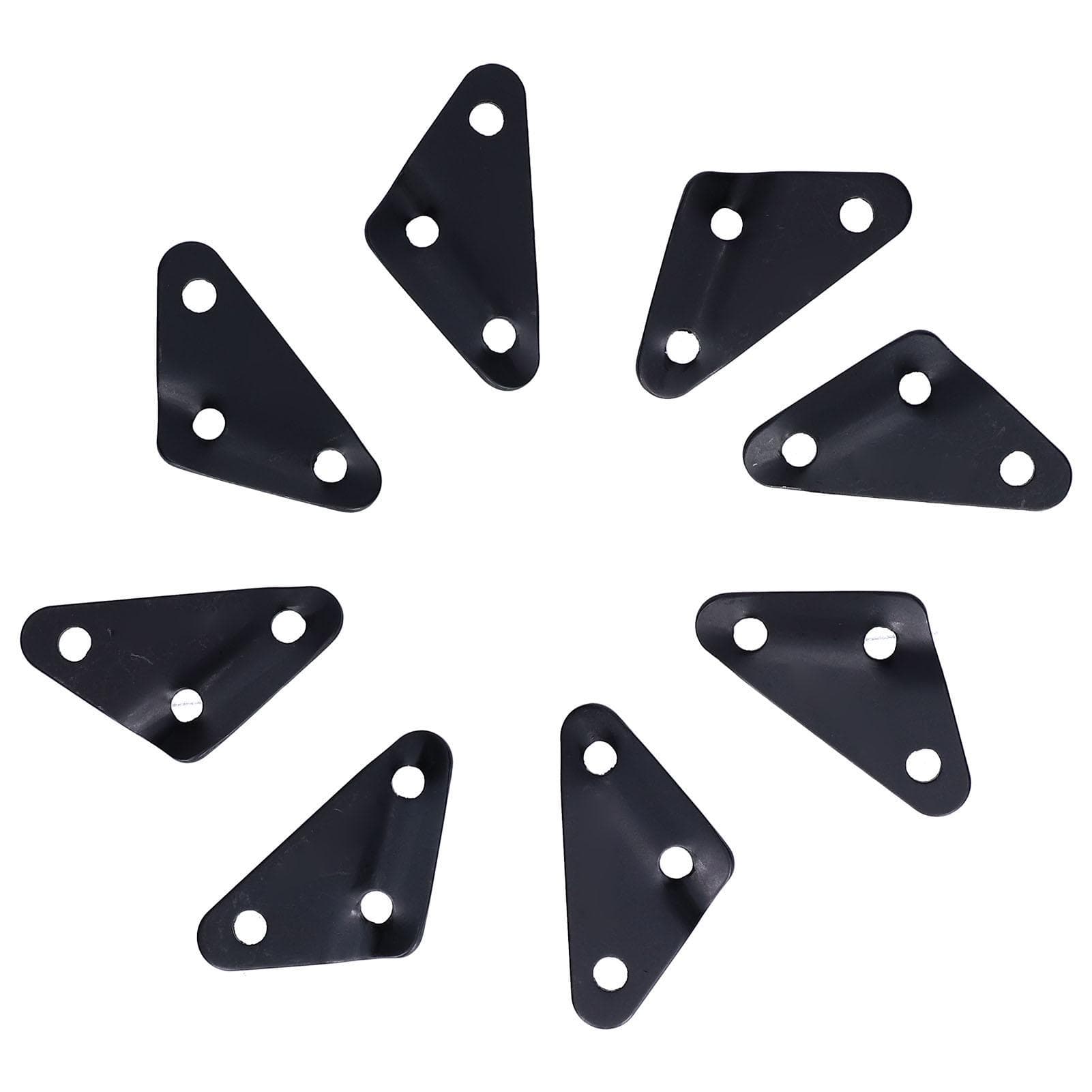 8PCS Picnic Aluminum Alloy Triangular Rope Buckle Umbrella 3?Hole Rope Adjuster Tent Accessories