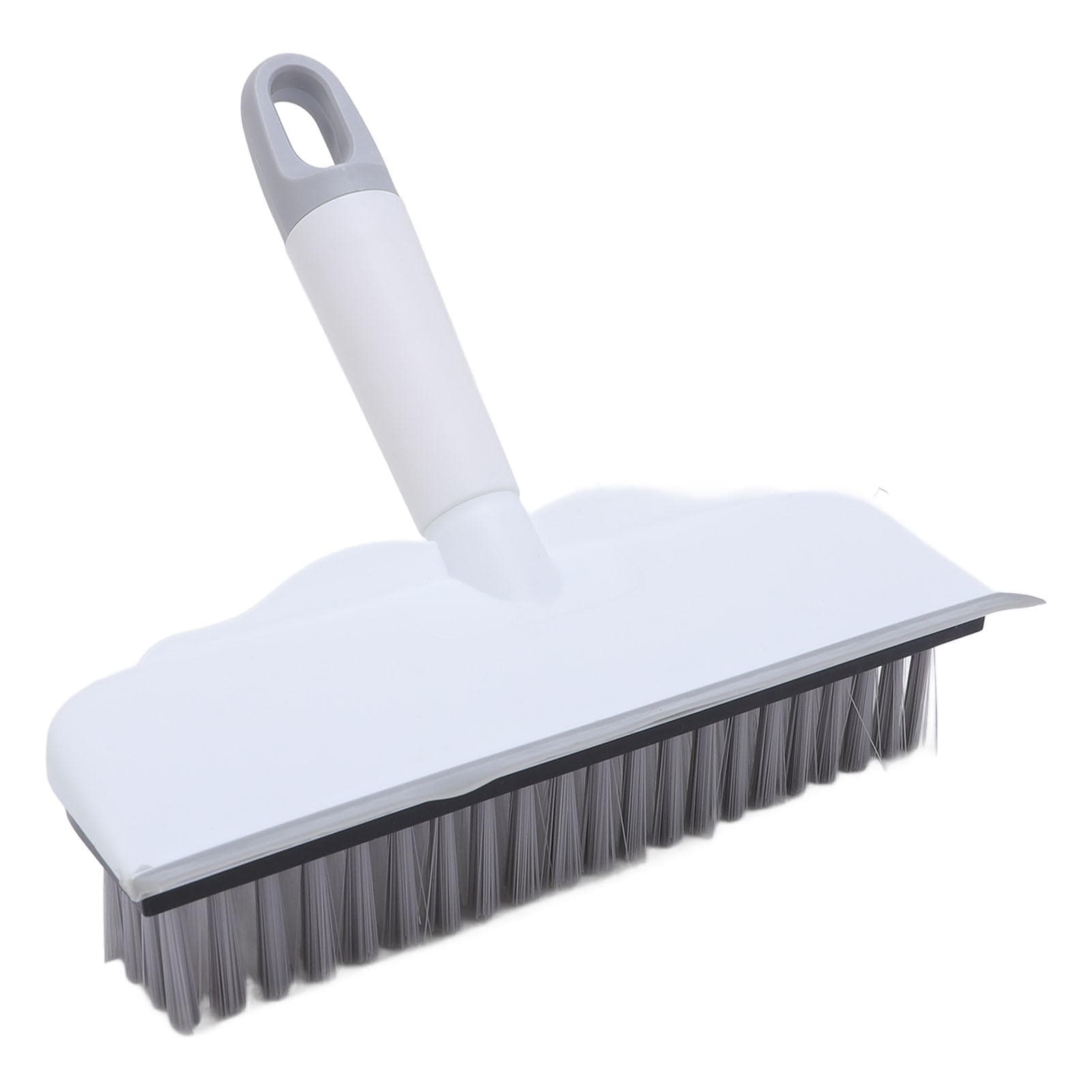 2 in 1 Floor Brush Stiff Bristle Scrubber Water Scraper Portable Scrub Brush for Bathroom Kitchen