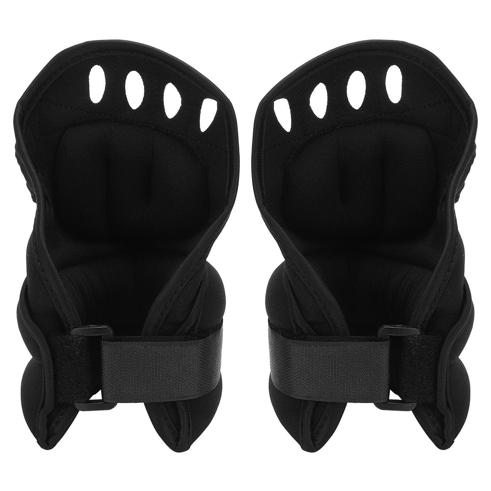 1 Pair 2.5kg Hand Wrist Weights with Thumb Holes Half Fingers Weighted Gloves for Workout