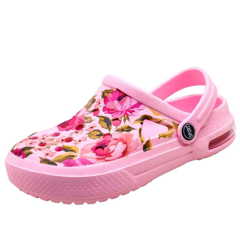 Summer Graffiti Clog Sandals for Men and Women Air Cushion Sandals Camouflage Slippers Couple's Garden Shoes Men's Casual Shoes 36