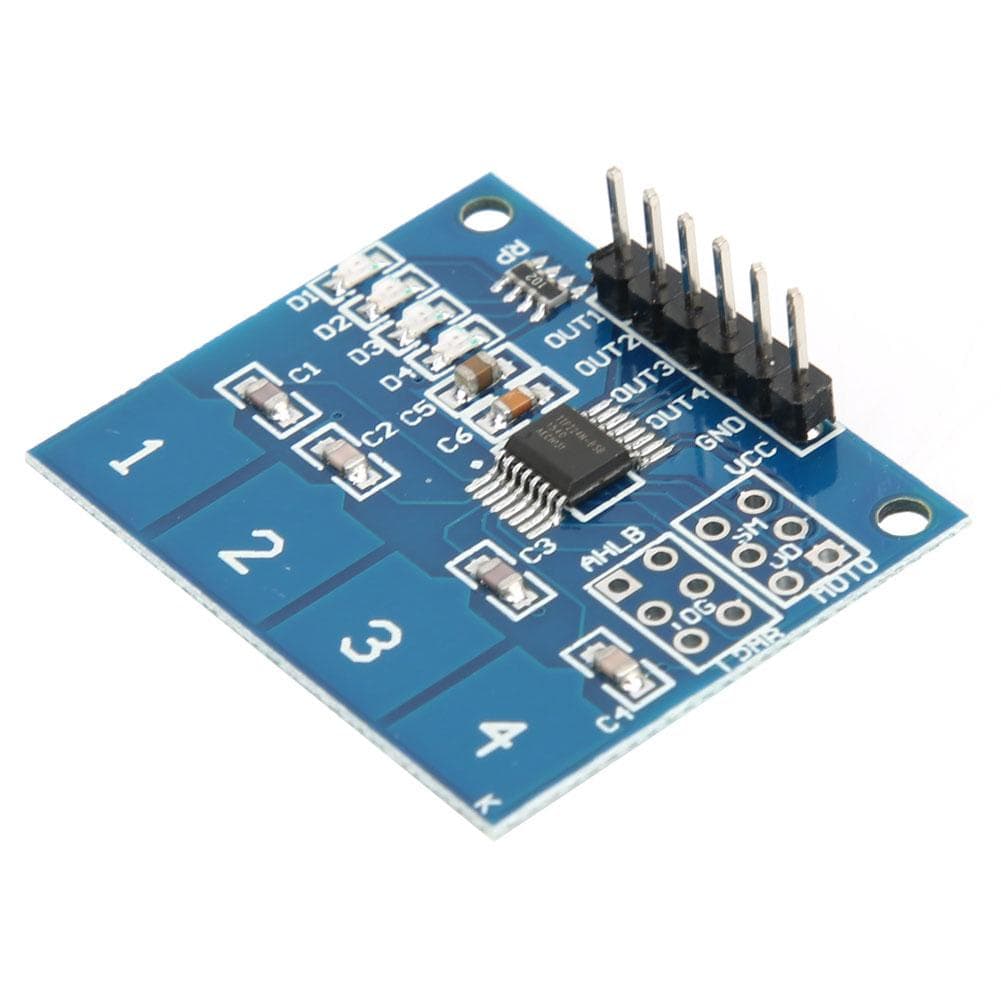 5Pcs TTP224 4 Channels Capacitive Touch Switch Digital Touch Sensor Module