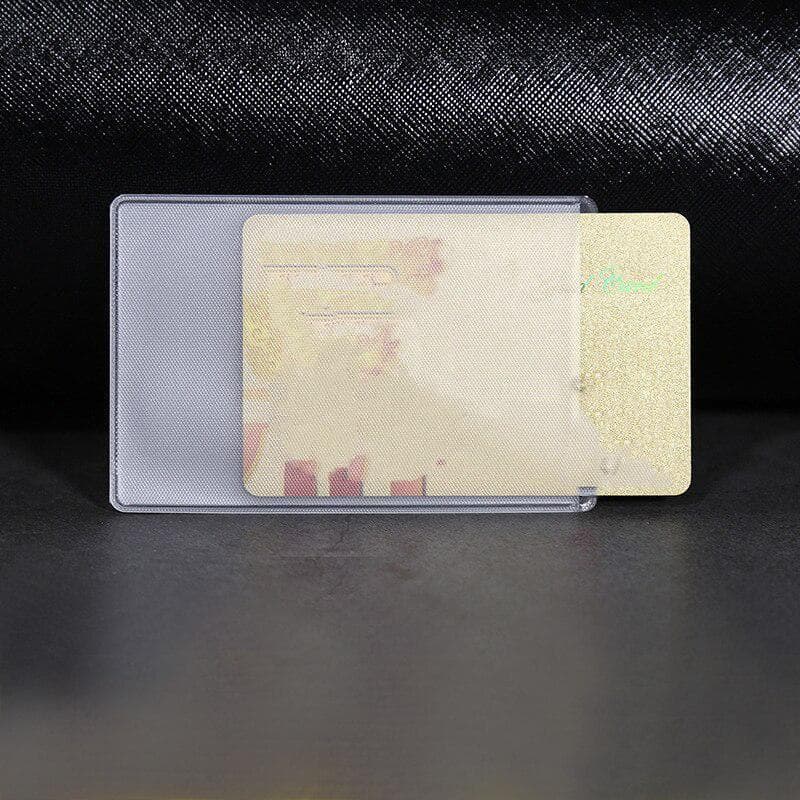 10pcs PVC Transparent Card Holder Protect Wallet Business Bank ID Credit Card Holder Clear Bus Card Cover Case Pouch Bag