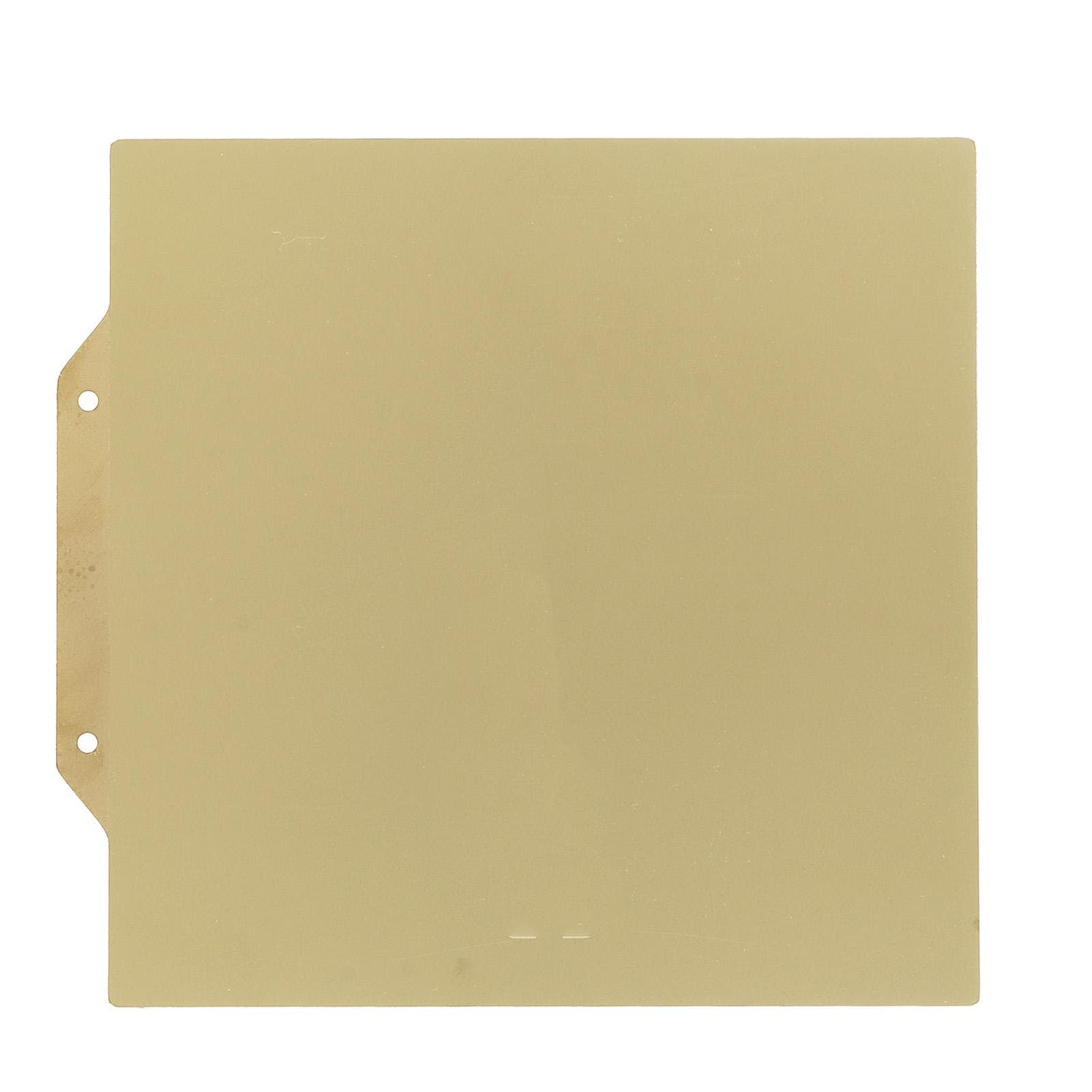 3D Printer Build Plate 6.5x6.5in Gold Powdered Smoothing PEI Easy Removal Steel Plate for Adventure Without magnetic kit