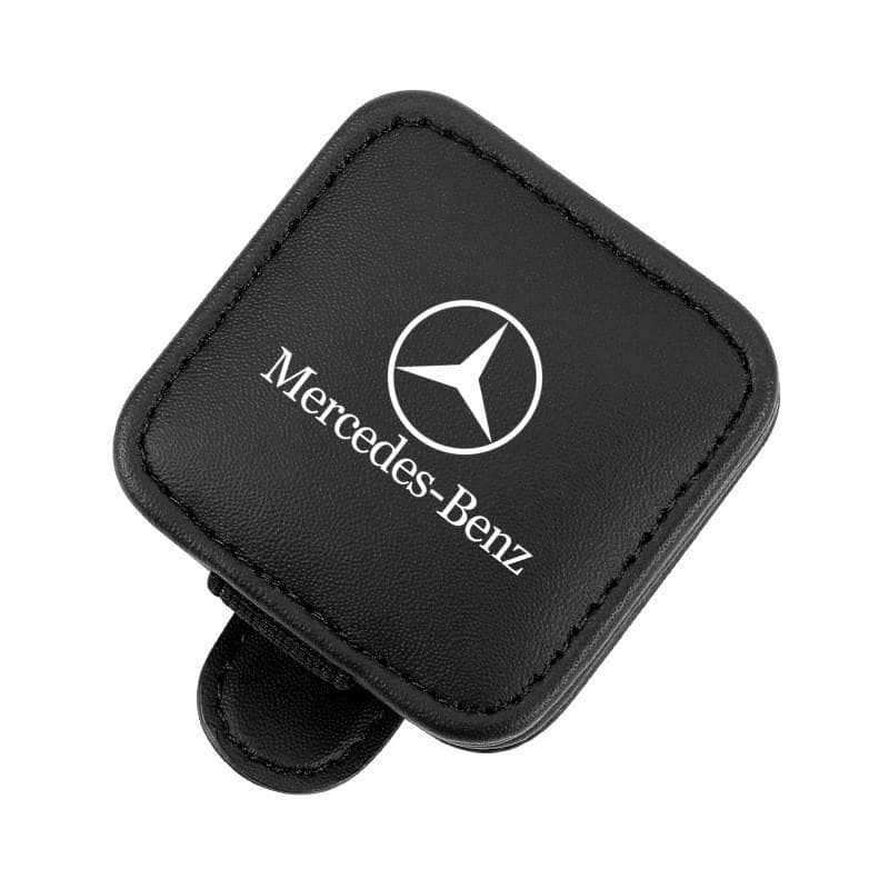 GLC GLB Car Sun Visor Glasses Storage Box Sunglasses Clip Card Ticket Holder For Mercedes Benz B/C/E/S Class A Class C200L GLC black