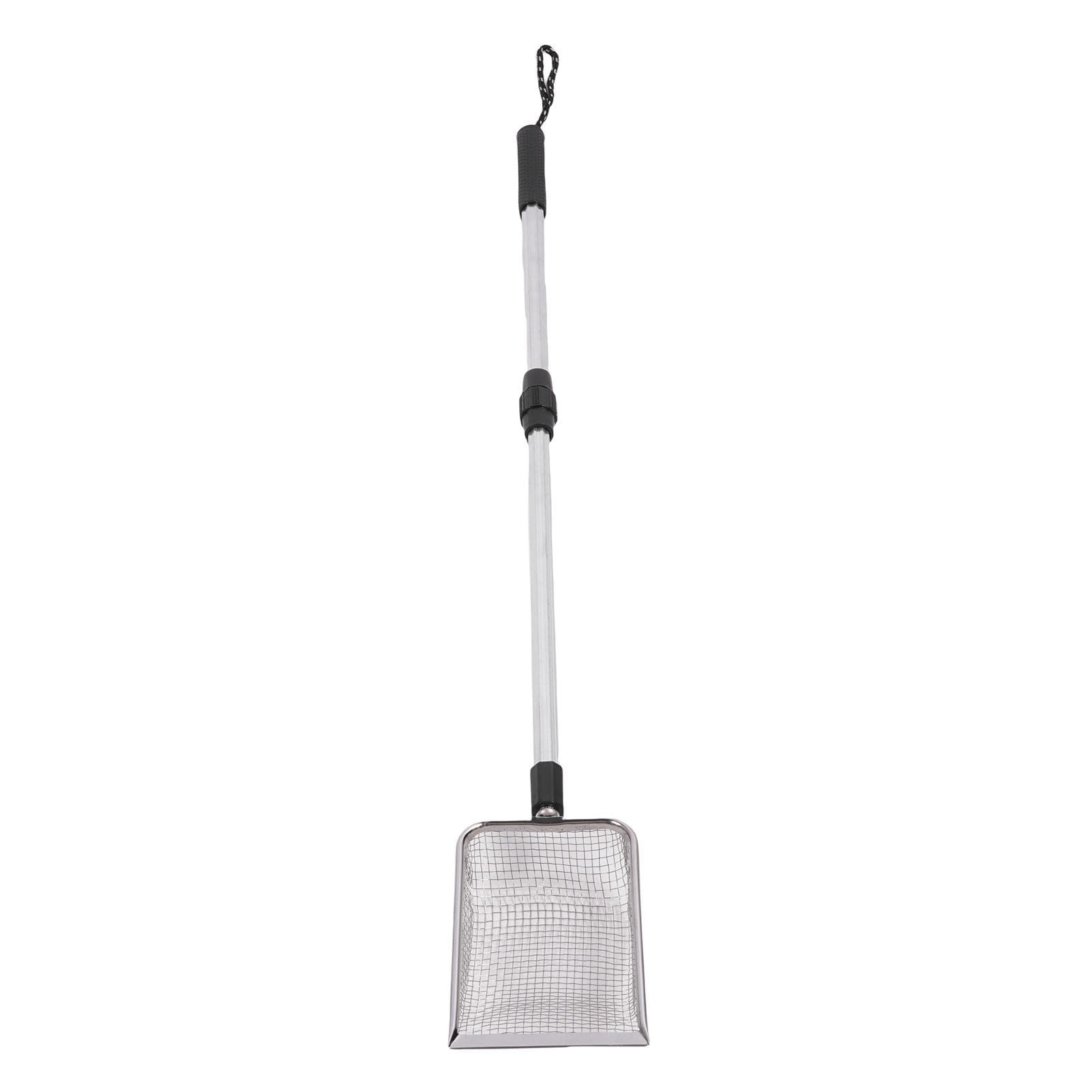 Extendable Cat Litter Scoop Long Handle Stainless Steel Metal Chicken Poop Scooper for Litter Box