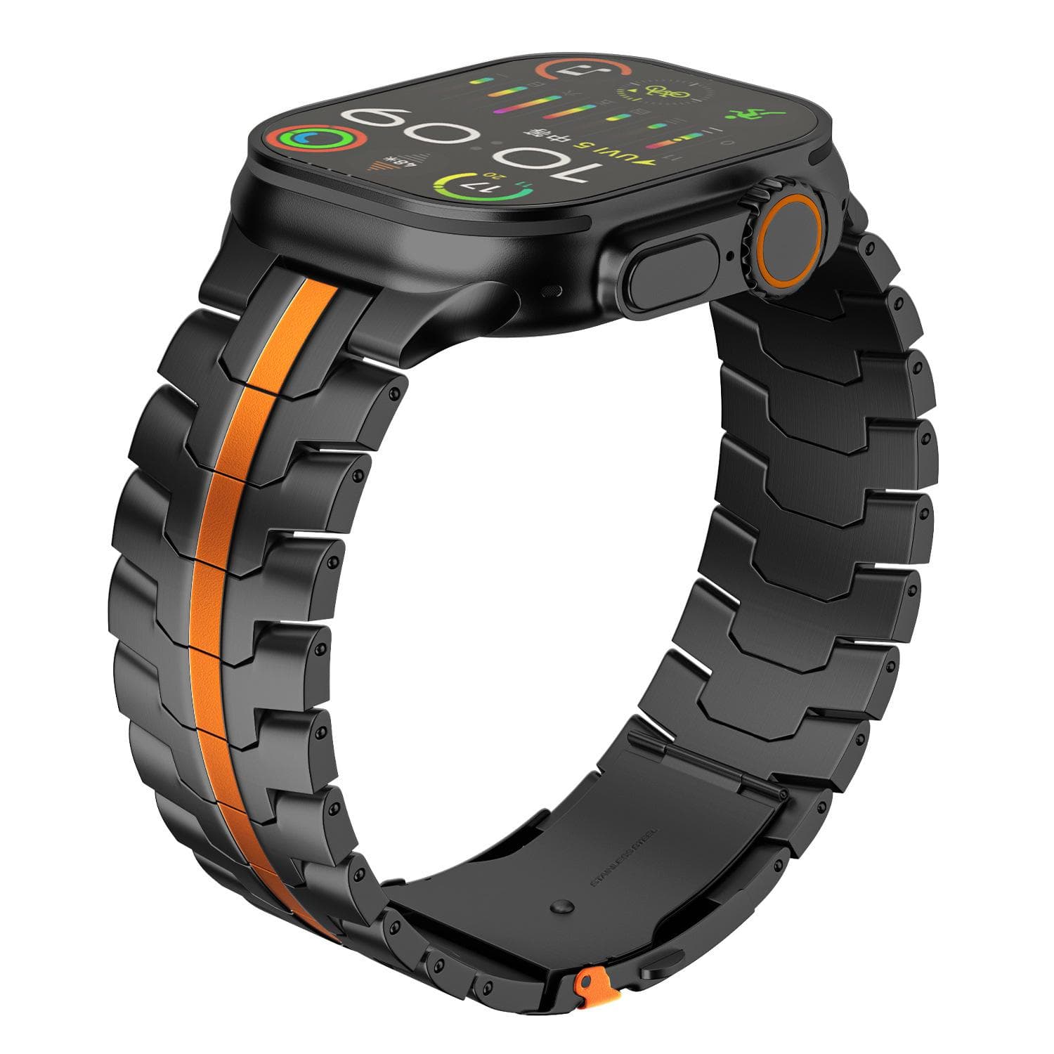 Iron Man Solid Metal Strap for Apple Watch Ultra: Pure Titanium and Stainless Steel 38/40/41 mm