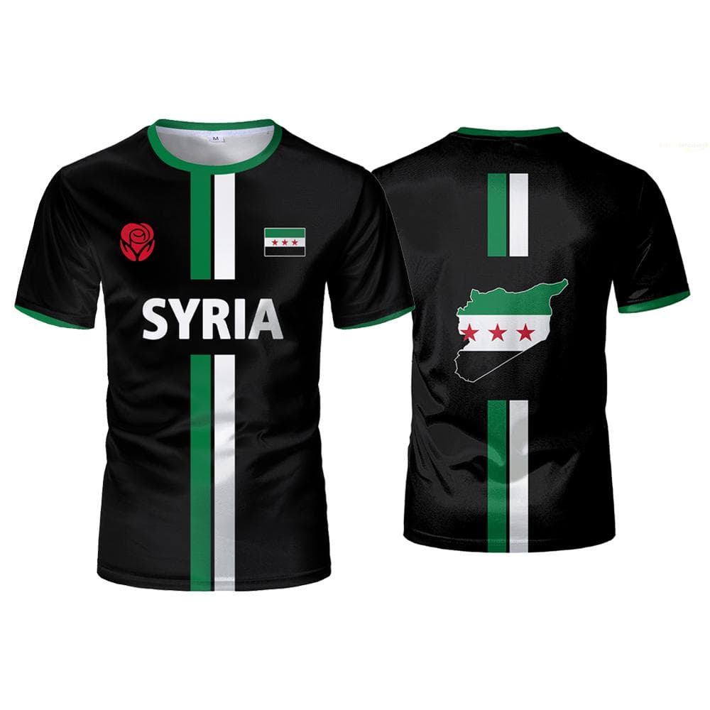Football Jersey Men's Sports T Shirt National Emblem 3D Print Street Loose Unisex Casual Tops XL