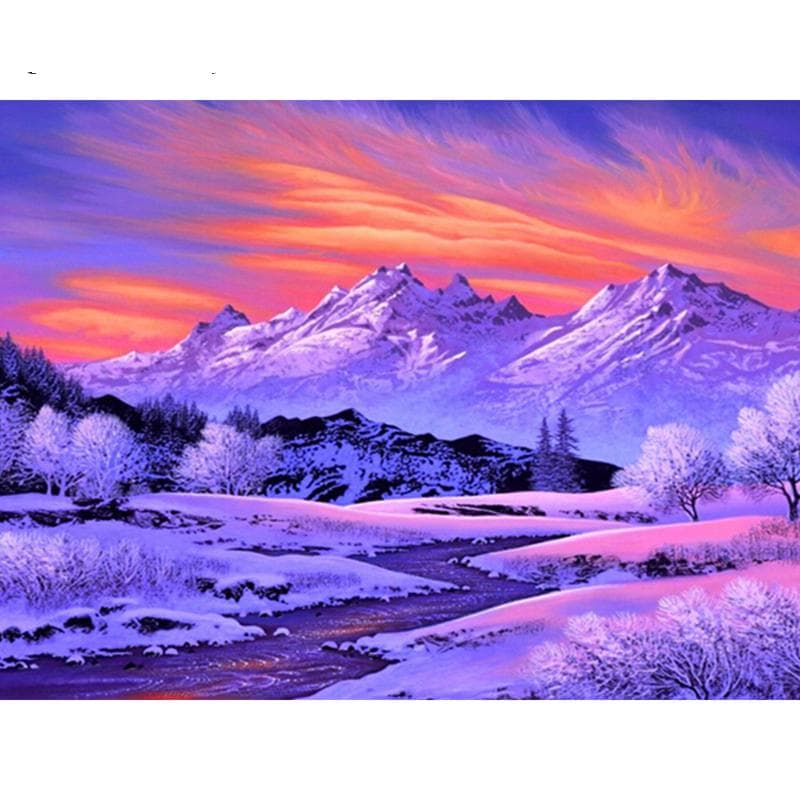 Diamond Embroidery Full Square Rhinestones Diamond Painting Cross Stitch Natural Scenery Home Decor 20X30CM