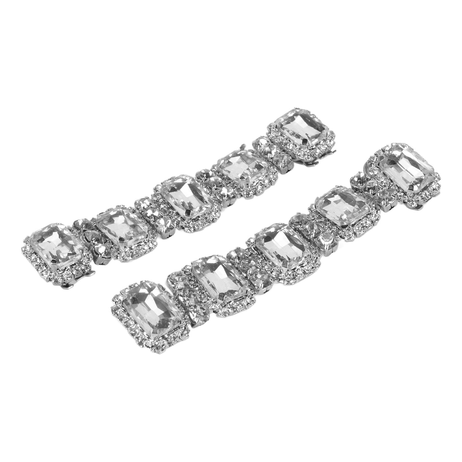 2pcs Rhinestone Shoes Buckle Fashion Sparkling Decorative Removable Crystal Shoe Decoration for