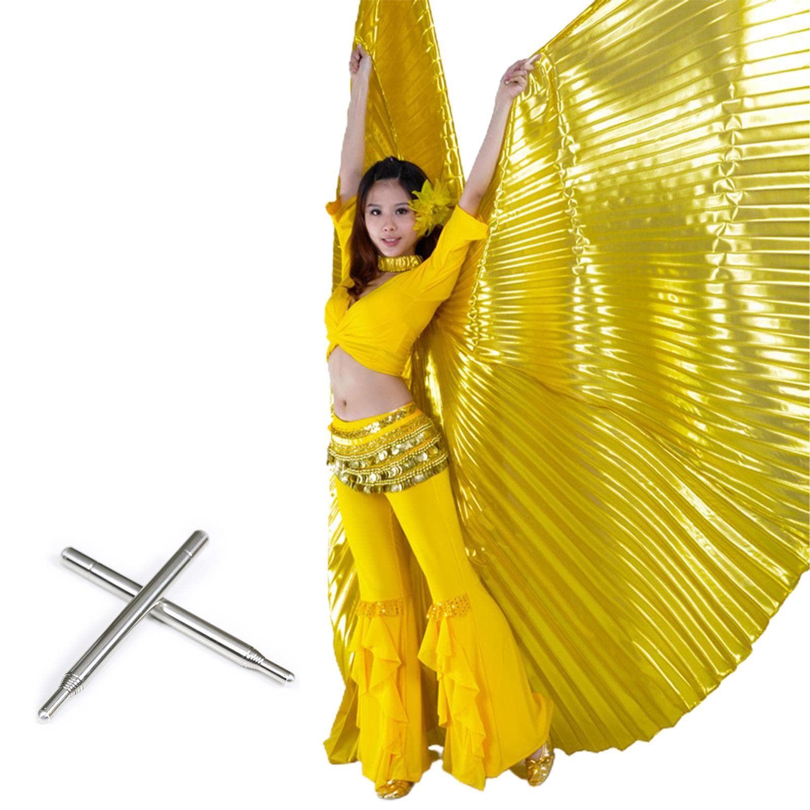 360 Degrees Not Open Belly Dance Golden Wings Opening Dance Wings Belly Dance Golden Wings