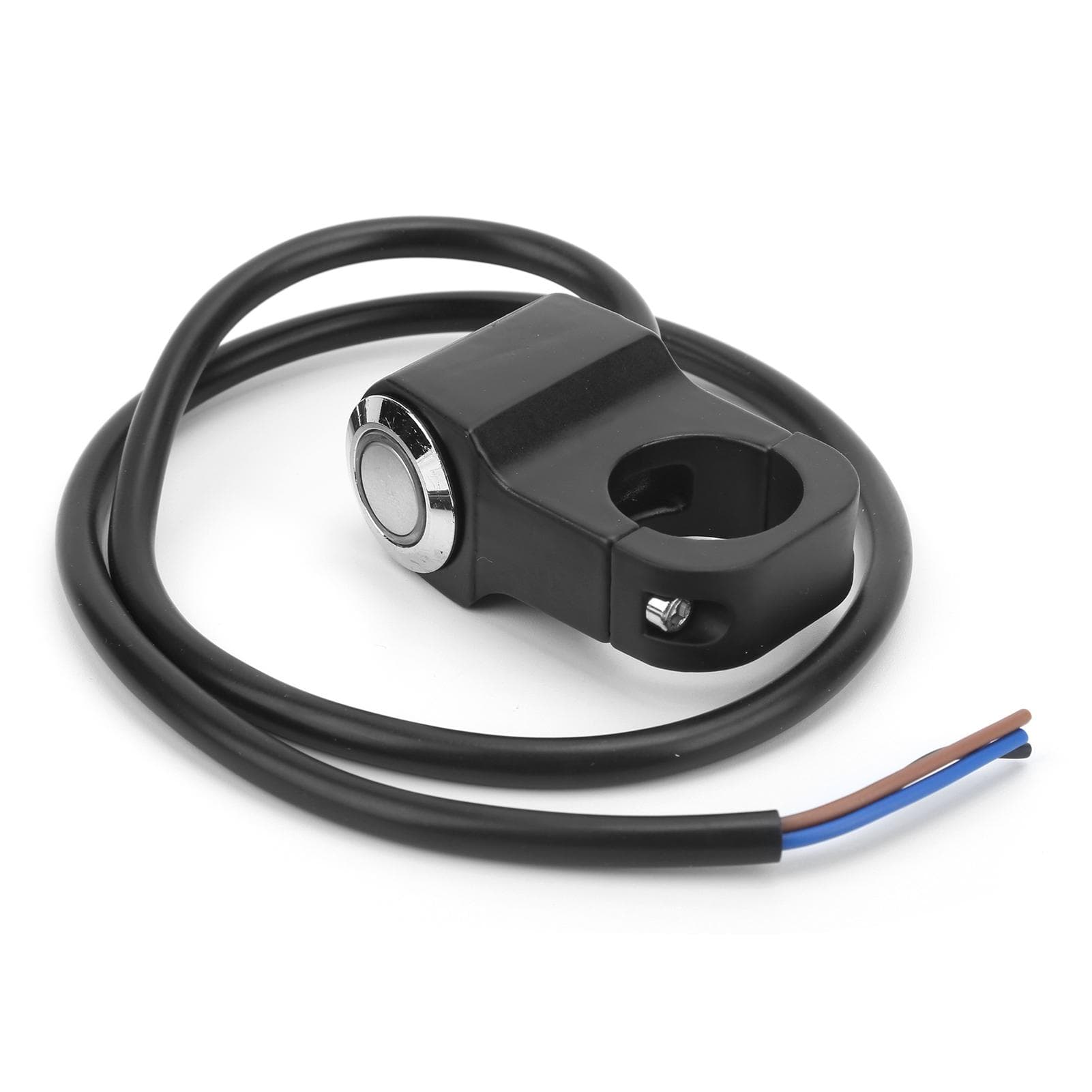 78in 22mm LED Indicator Light Motorcycle Switch Handlebar ONOFF Universal for ATV UTVBlue Light blue