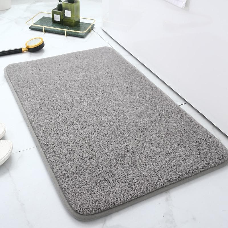 Quick-Dry Non-Slip Absorbent Bathroom & Toilet Floor Mats 40x60 cm dark grey