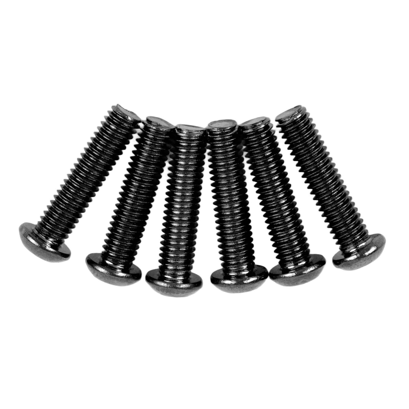 6 PCS Double Rocker Bridge Saddle Mounting Hex Screws Instrument Accessories Lock Screws for black
