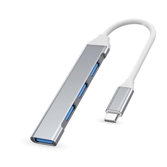 Compact USB Splitter Hub Efficient Multi-function Expand Equipment TYPE-C