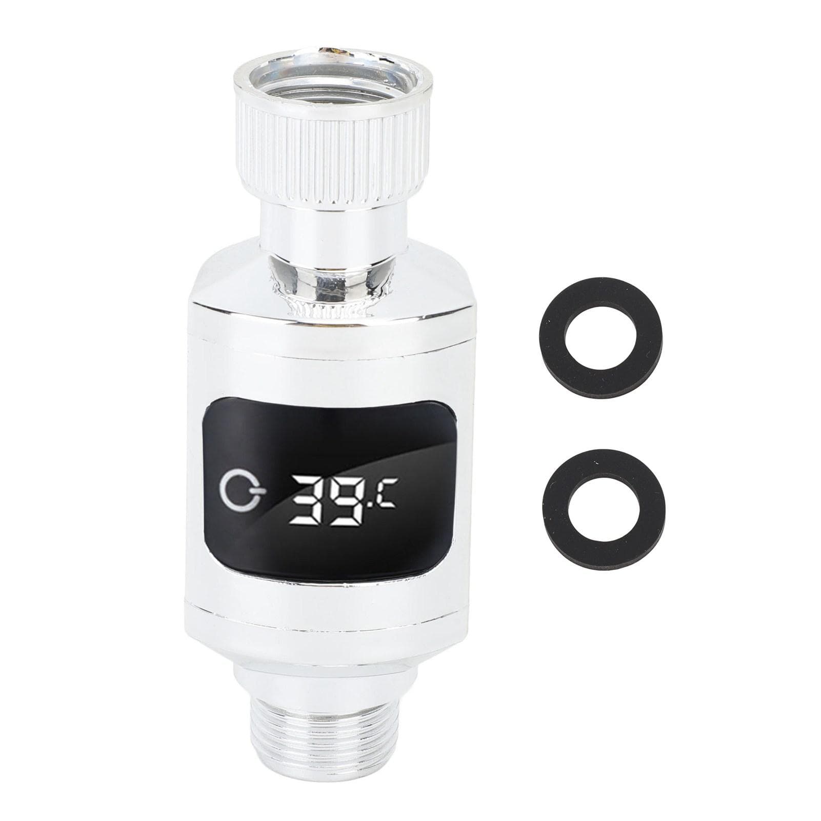 Shower Thermometer Stainless Steel Waterproof LED Digital Display Faucet Water Temperature Monitor