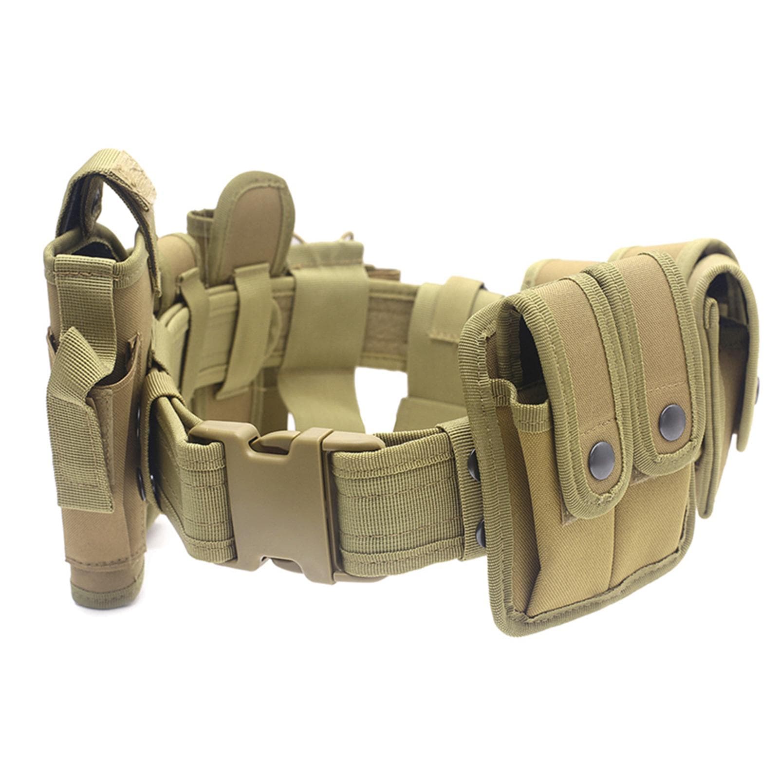 Outdoor Utility Belt Versatile Police Security Guard Modular Equipment System Molded Duty Belt khaki