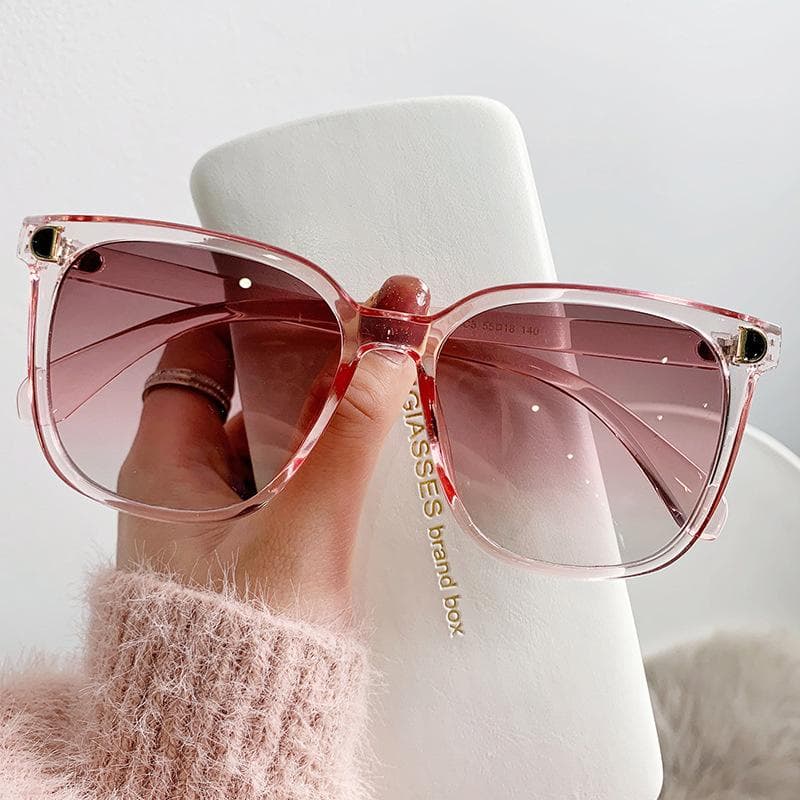 Fashion Big Square Sunglasses Women Designer Retro Mirror Oversized Vintage Shades Sun Glasses Female Brand Other