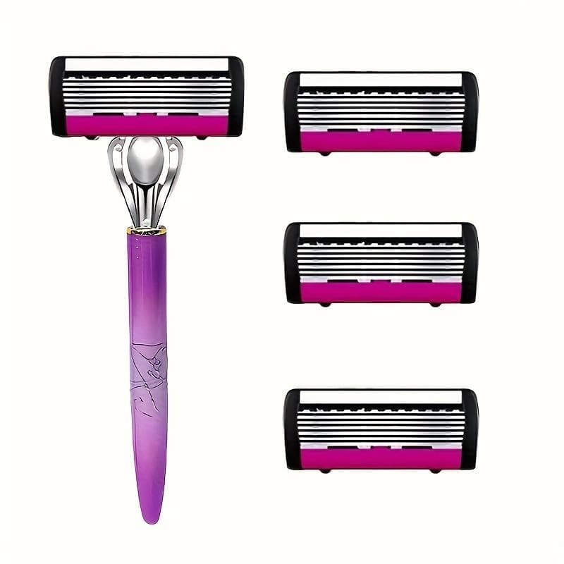 Body Hair Razor For Women 7-Layer Blade Leg Hair Underarm Shaving Knife Manual Razor Leg Shaver
