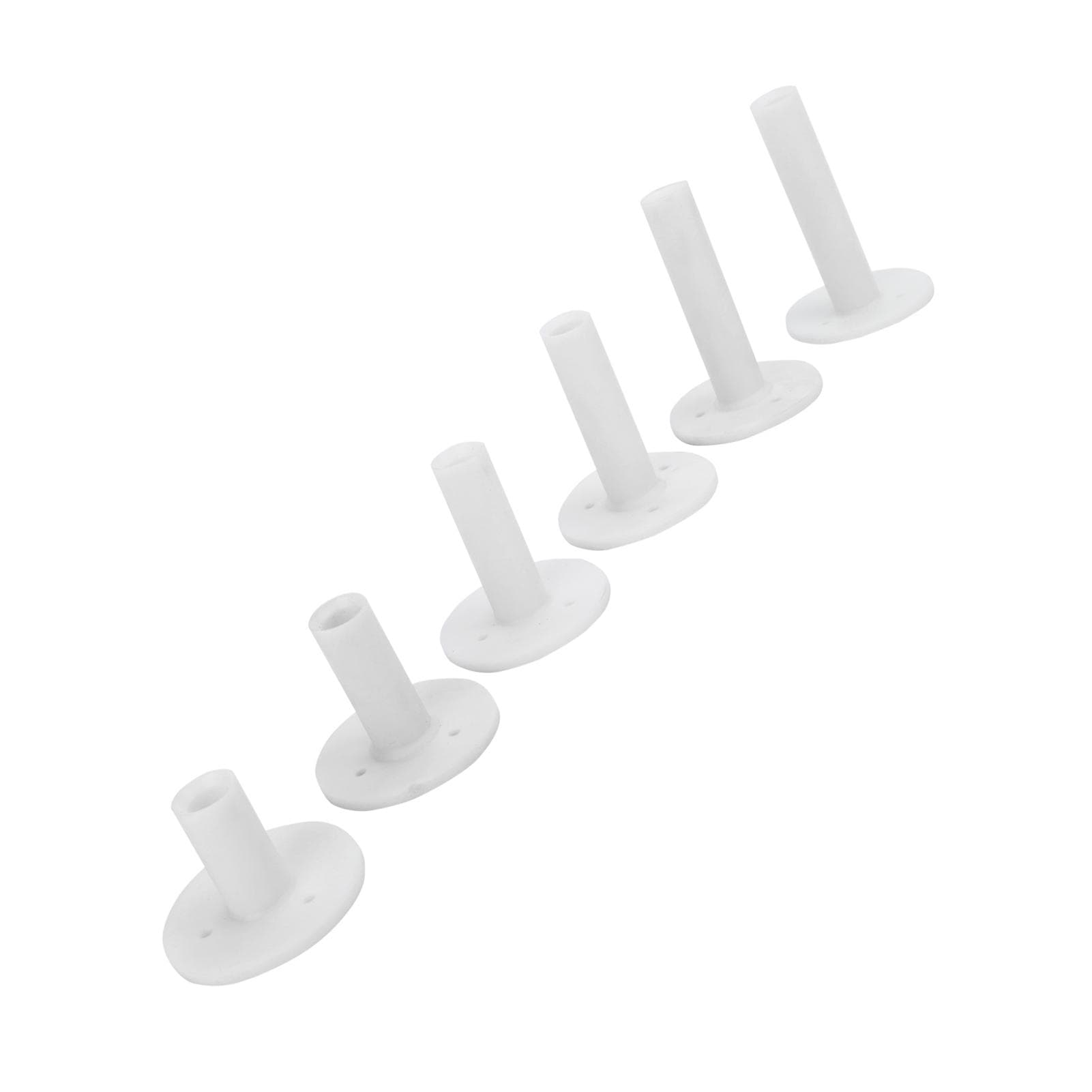 6Pcs Golf Rubber Tee Holder Golf Training Aid for Driving Range and Practice Mat