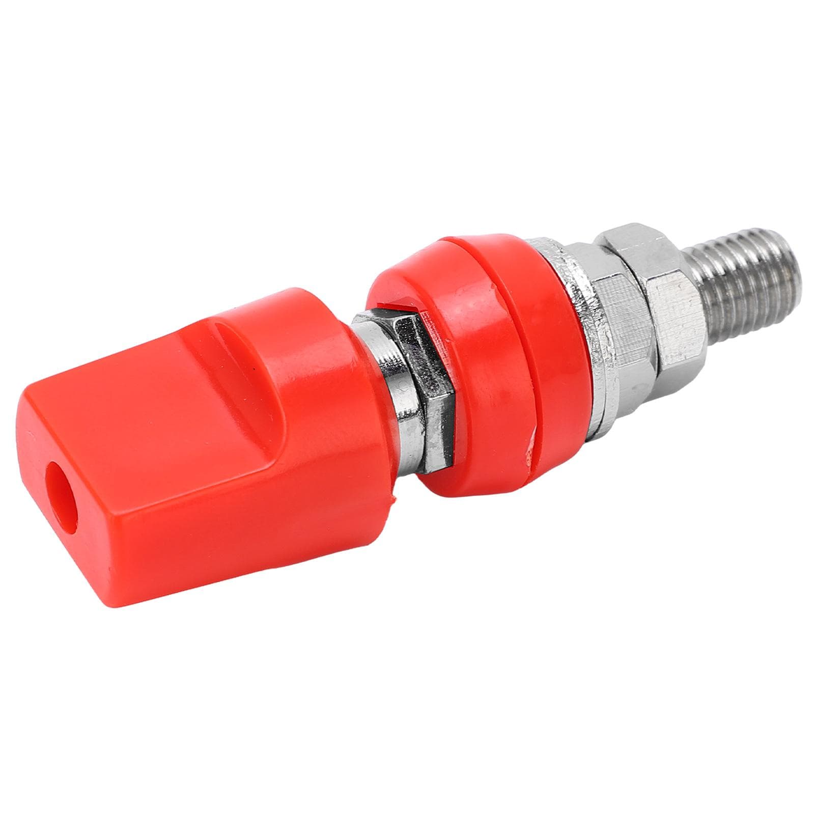 Terminal Multipurpose 4mm Brass Flat Cover M8 100A High Current Terminal Block with JackRed