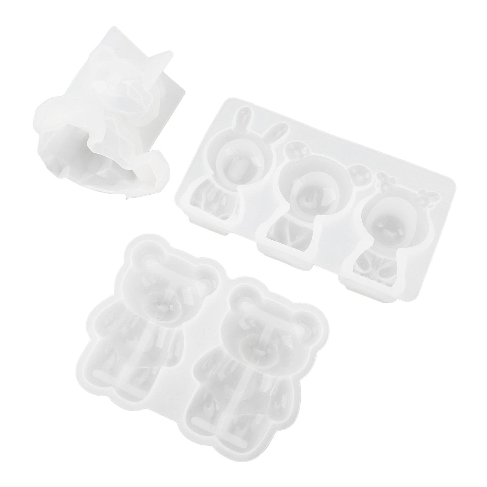 DIY Mould Heat Resistant Easy Release 3D High Toughness Bear Silicone Mould for Table Ornaments