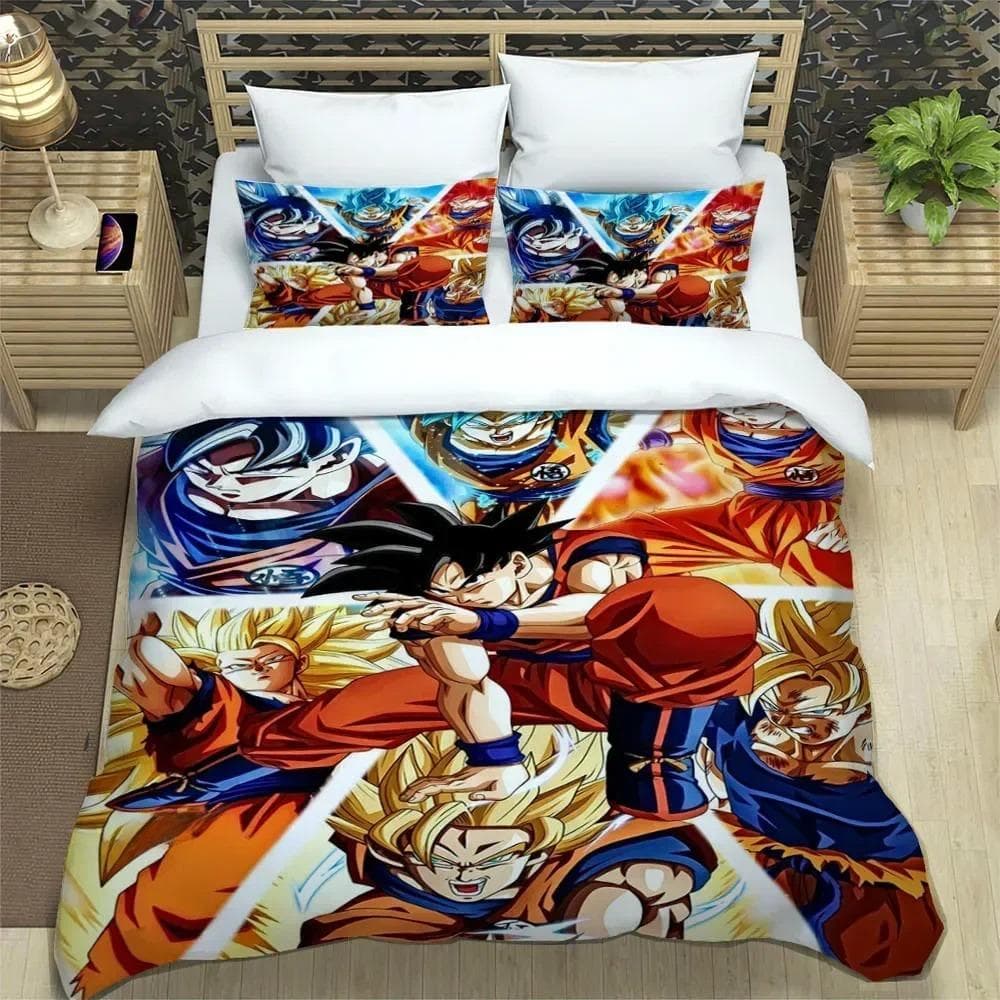 3D D-Dragon-B-Ball cartoon Bedding Sets exquisite supplies set duvet cover bed comforter set bedding set luxury birthday gift 135X200cm 2pcs