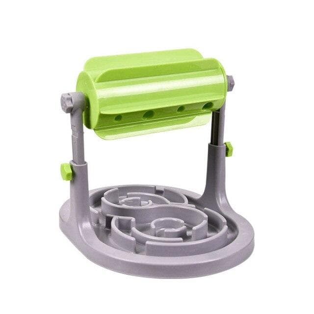 H&JOY Dry Food Dog Puzzle Toys Roller Food Leakage Slow Feeder For Dogs Puppy Training Playing Interactive Pet Accessories Bowl green