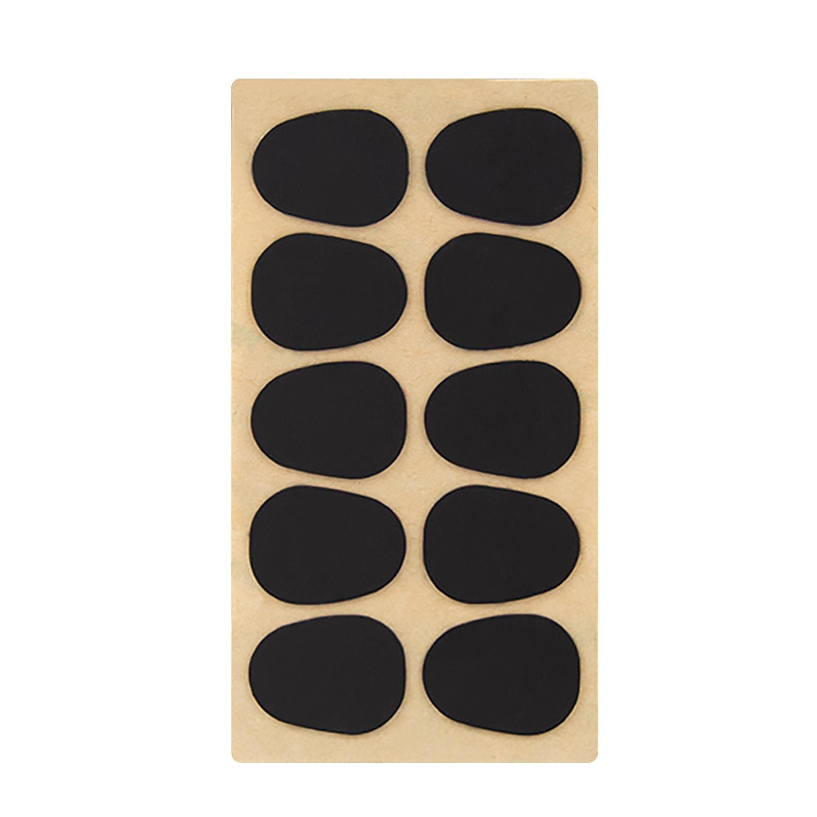 10pcs Saxophone Mouthpiece Cushion Sax Mouthpiece Patches Cushions Alto Saxophone Mouthpiece Pads 0.5mm black