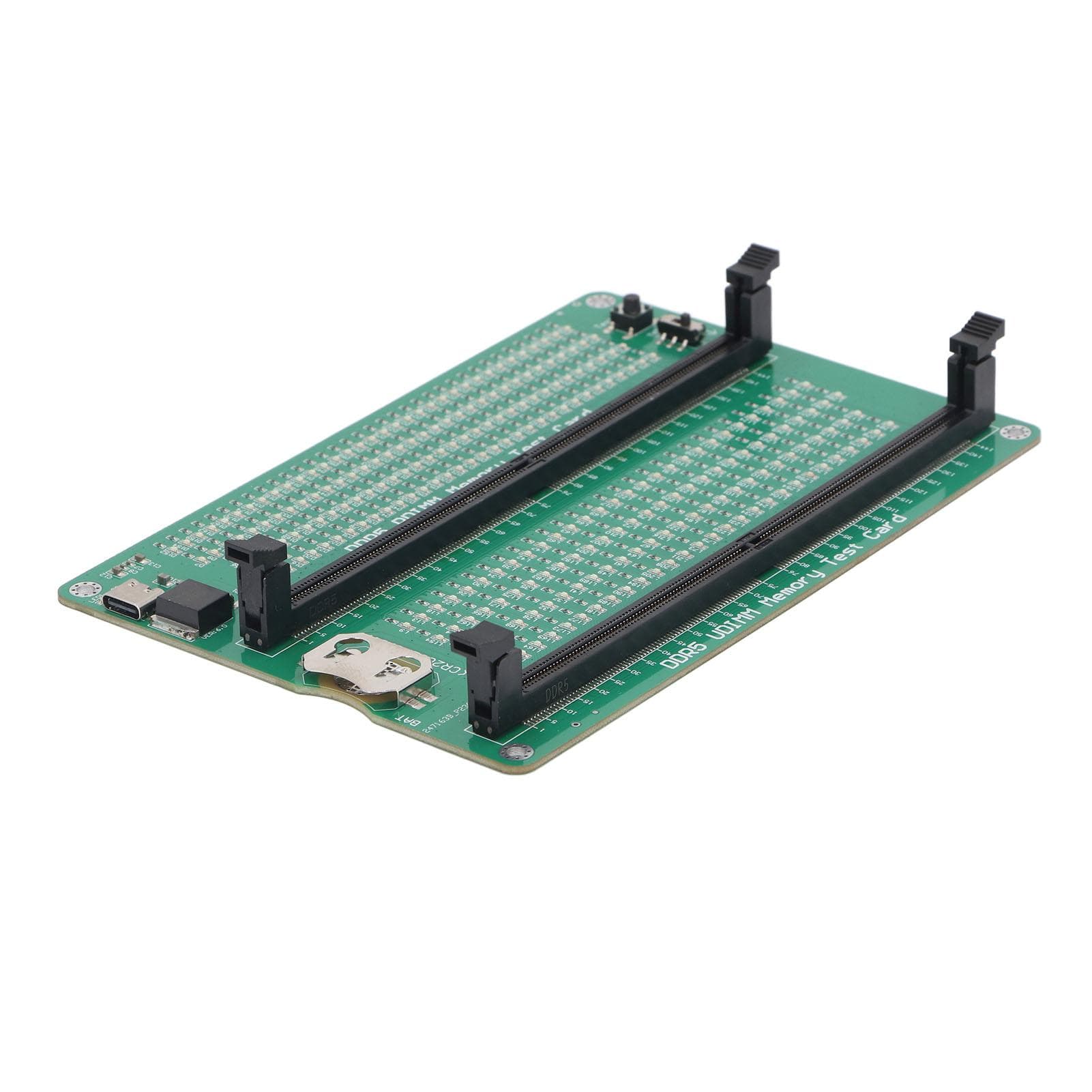 DDR5 Memory Tester PCB Desktop DDR5 Memory Test Card with LED Indicator for Computer DDR5 R DIMM U
