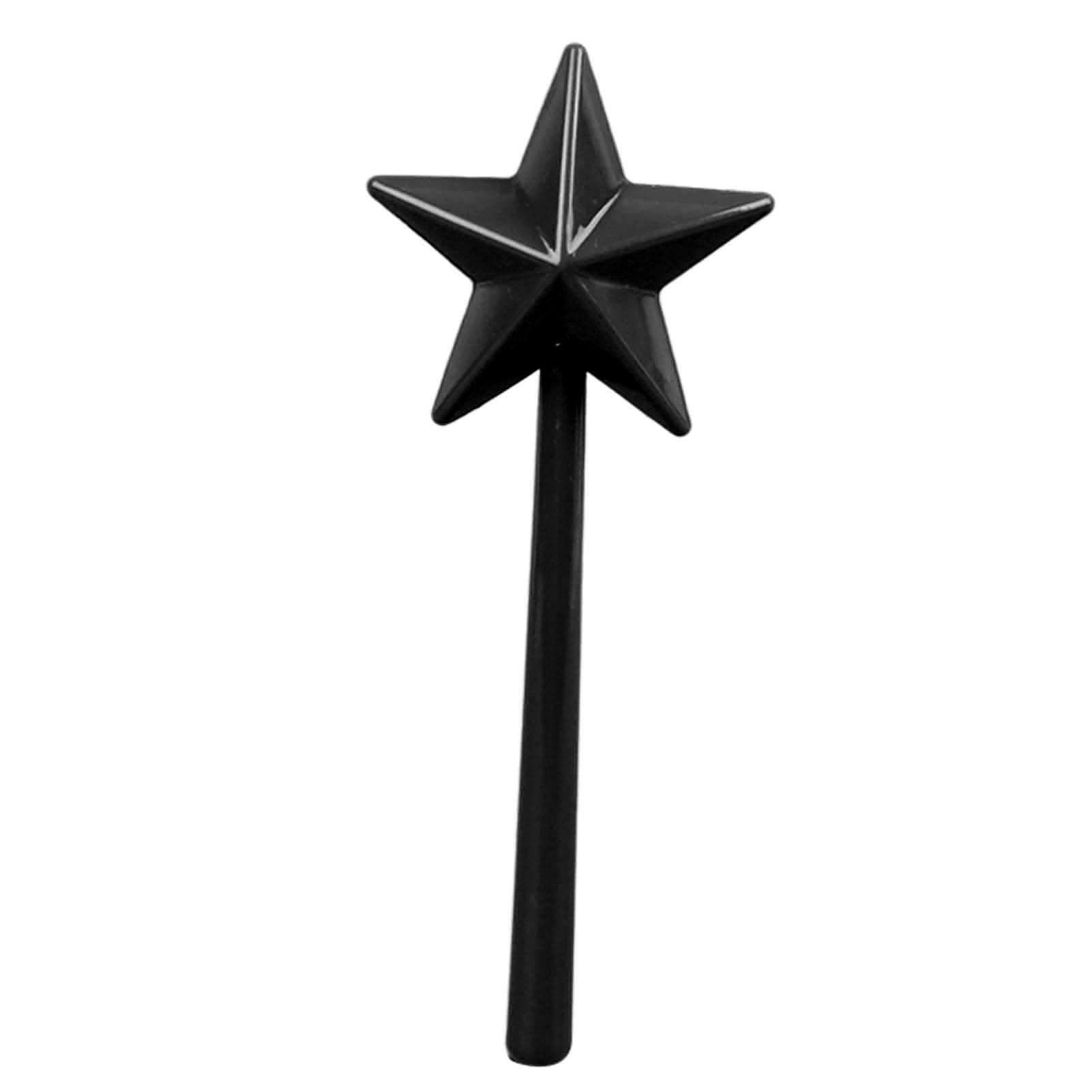 Salt and Pepper Shaker Wand ABS 3 Holes Refillable Spice Tool Seasoning Shaker Wand for Halloween Black