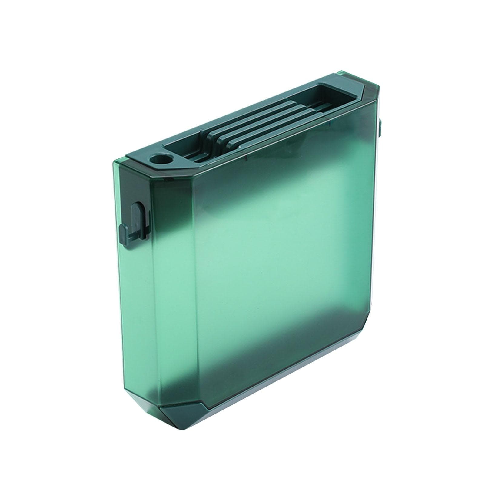 Kitchen Knife Holder Transparent PET Wall Mounted Storage Block Tools Hanging Rack Holder Shelf green