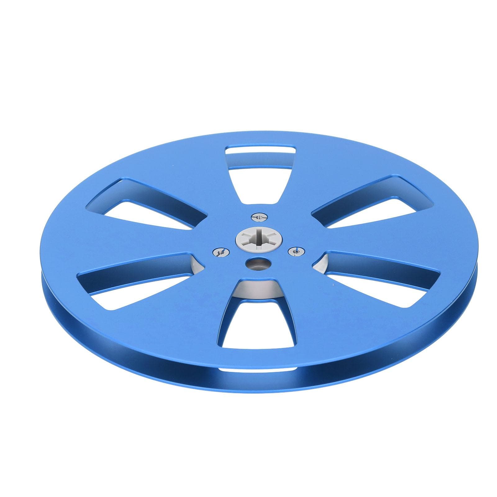 14 7 Inch Empty Tape Reel Aluminum Alloy Universal Open Sound Deck Recording Takeup Reel blue