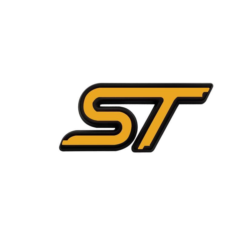 ST Logo Grille Badge 3D Metal Emblem Decal For ST Line Fiesta Focus Edition Car X KUGA Mondeo Ecosport Accessories green