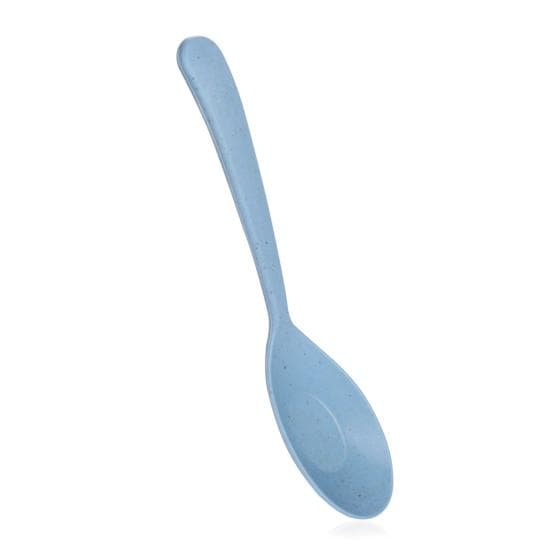Soup Spoon Eco-friendly Long Handle Plastic Microwave Dishwasher Safe Porridge Spoon Kids Tableware blue