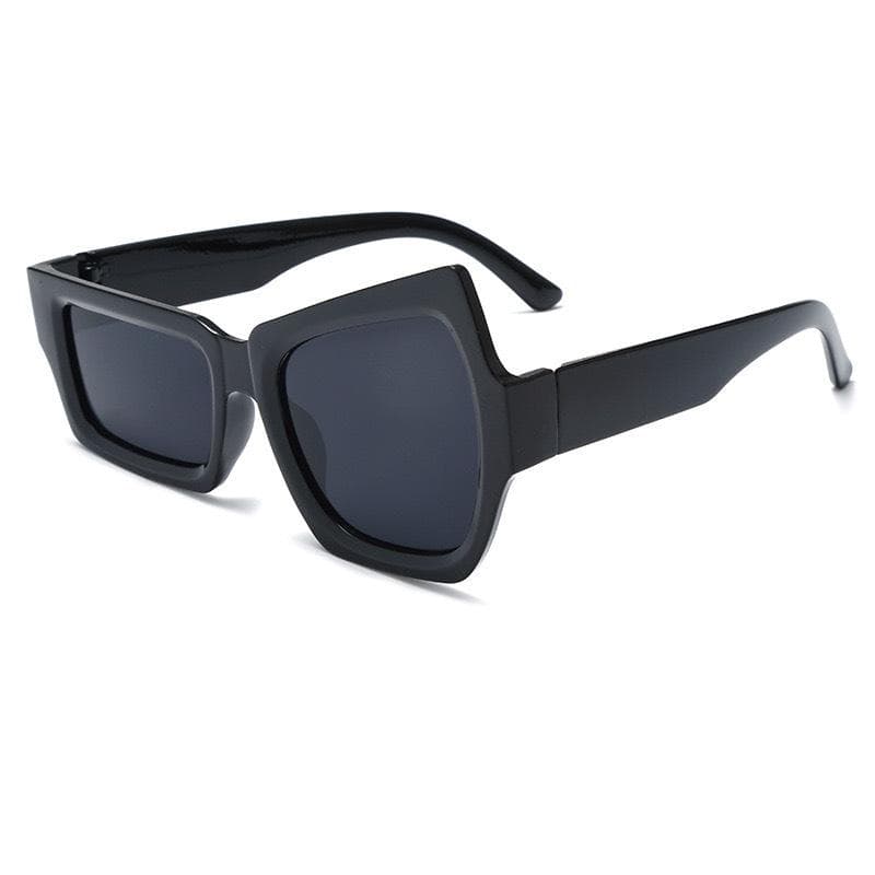 New Fashion Irregular Square Sunglasses UV400 Unisex Retro Trendy Shades Funny Party Asymmetrical Sun Glasses Men Designer