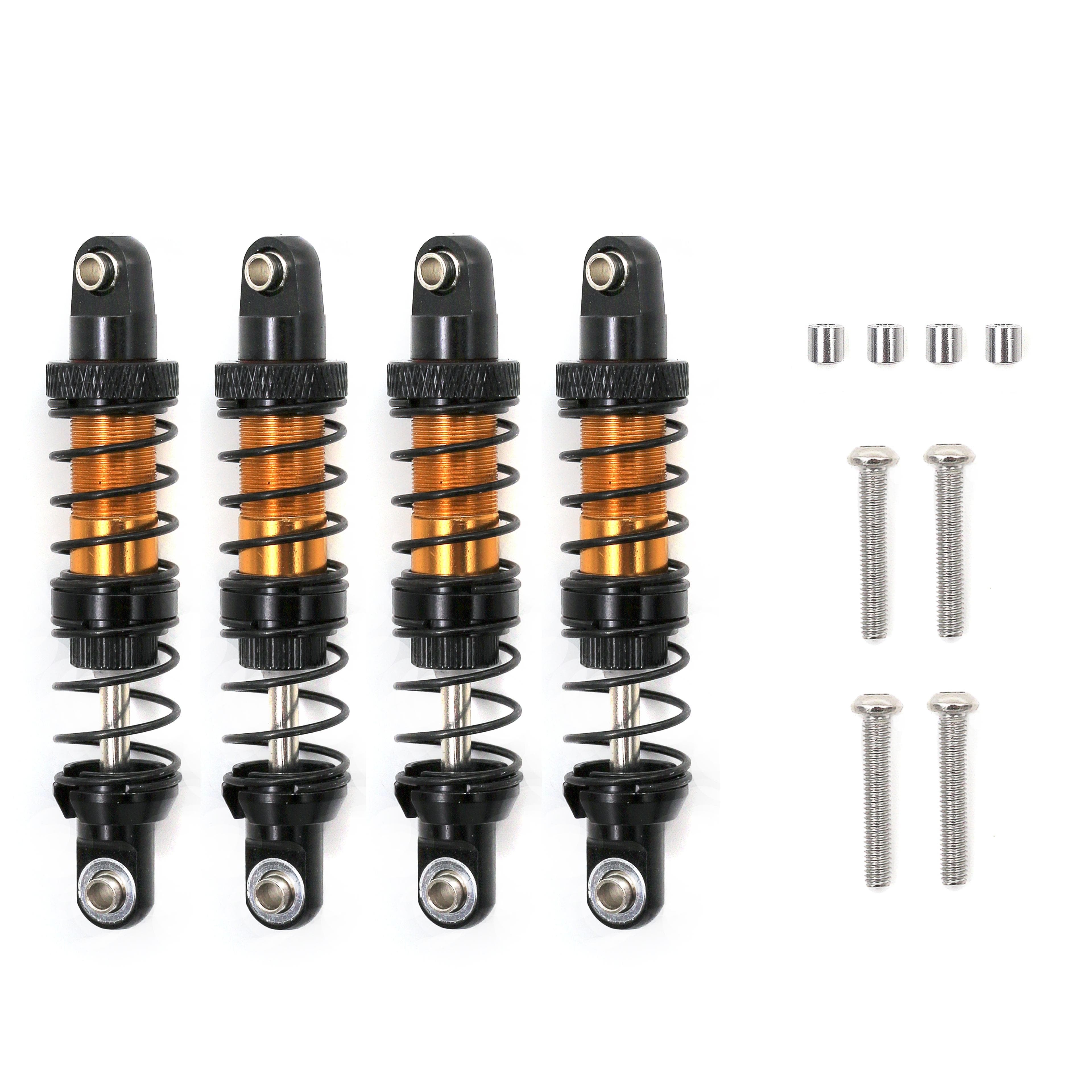 4pcs Adjustable 80mm Metal Shock Absorber Damper for 1/10 CC01 Remote Control Crawler Off-road Car 70MM