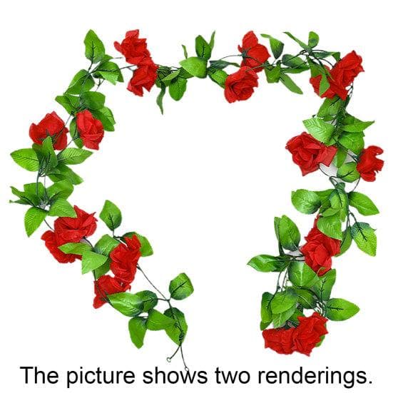 Great Fake Flower Vine Realistic Looking Beautiful Easy To Clean red